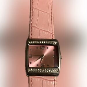 Mary Kay Stainless Steel Watch with Pink Strap